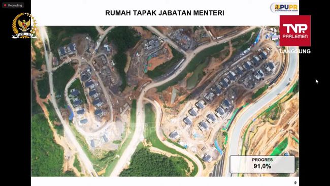 Progres Pembangunan Rumah Tapak Menteri di IKN