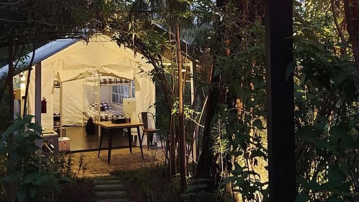 Salah satu tempat glamping yang asyik di Banyuwangi.