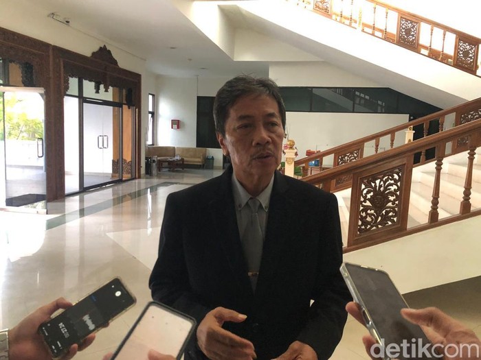 Pj Wali Kota Jogja Sugeng Purwanto ditemui di Gedung DPRD Kota Jogja, Jumat (7/6/2024).