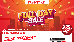 Sepeda Listrik di Transmart Full Day Sale Diskon!