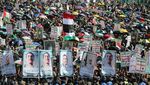 Aksi Pendukung Houthi Protes Genosida di Gaza