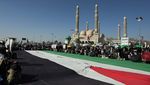 Aksi Pendukung Houthi Protes Genosida di Gaza