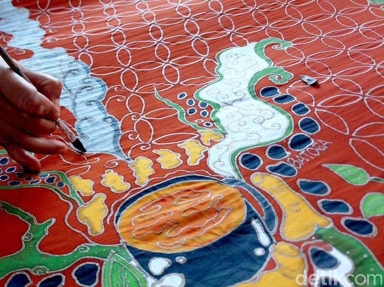 Indahnya Batik Motif Tanaman Obat Keluarga Buatan Warga Batu