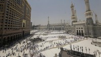 Rabu, 5 Juni 2024, Masjidil Haram mulai dipadati jemaah haji Indonesia. ANTARA FOTO/SIGID KURNIAWAN