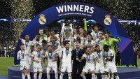 Minggu, 2 Juni 2024, kemenangan Los Blancos atas Dortmund membuat raksasa Spanyol ini sukses mengantongi gelar ke-15 Liga Champhions. Sang Raja Eropa itu Bernama Real Madrid. AP Photo