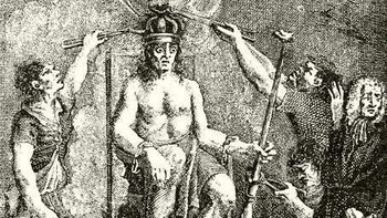 Gyorgy Dozsa: Eropa Abad Pertengahan penuh pemberontakan dan Gyorgy Dozsa dari Transylvania memimpin salah satunya. Awal 500-an, Dozsa memimpin pemberontakan petani melawan bangsawan Kerajaan Hongaria. Dia dan prajuritnya kalah dan ditangkap. Eksekusinya mengerikan. Dia ditempatkan di atas takhta besi panas dan dipaksa memakai mahkota membara. Dia disuruh menyaksikan eksekusi saudaranya sendiri. Saat masih hidup, algojo mengeluarkan tang dari api dan menusuk kulit Dozsa. Pemberontak yang tersisa diperintahkan menelan dagingnya. Ia pun meninggal. Foto: Daily news Hungary