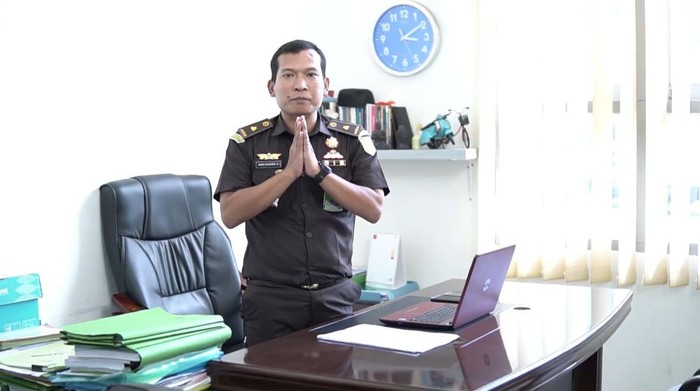 Kepala Seksi Intelijen Kejaksaan Negeri Sungai Penuh Andi Sugandi Darmansyah menggagas aplikasi Umoh Basilo (Dokumentasi Pribadi)