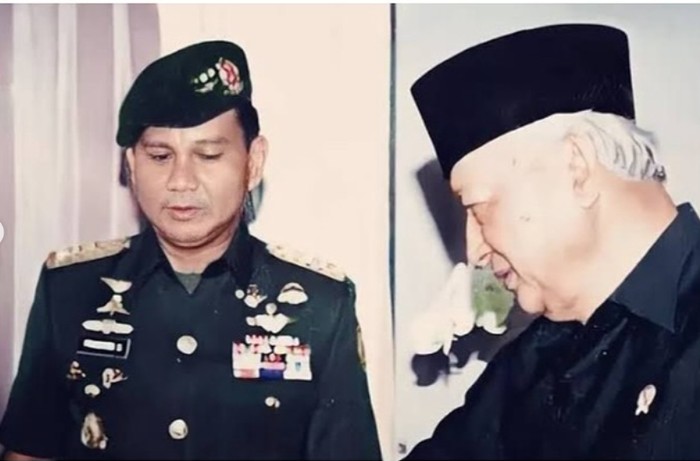 Potret kenangan Prabowo bersama Soeharto (Dokumentasi Instagram @Prabowo)