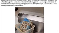 Sebelum memasak, chef dan timnya di dapur restoran akan menyiapkan bahan makanan yang diperlukan. Begini penampilan udang beku yang baru saja dikeluarkan dari freezer. Foto: Bored Panda