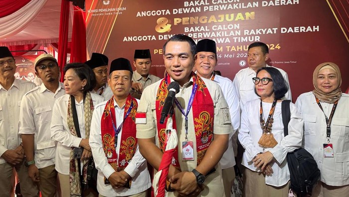 Sekretaris DPD Gerindra Jatim Kharisma Febriansyah.
