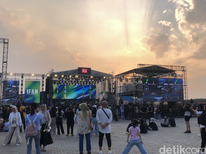 Suasana di Soora Music Festival, Bandung, Sabtu (8/6/2024).