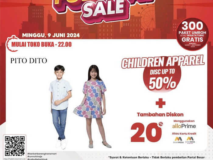 Transmart Full Day Sale-Baju Anak