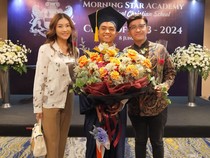 Betrand Peto Rayakan Kelulusan SMA Bersama Ruben Onsu dan Sarwendah
