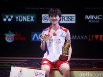 China Rebut Juara Tunggal Putri Indonesia Open 2024
