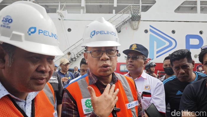 Executife Director Pelindo Regional 4 Abdul Azis. Urwatul Wutsqaa/detikSulsel