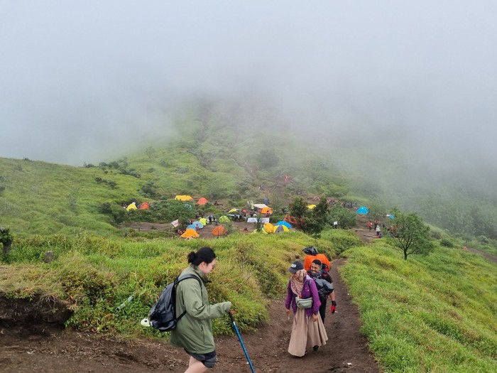 Indahnya panorama Gunung Merbabu pada Sabtu (25/5/2024).