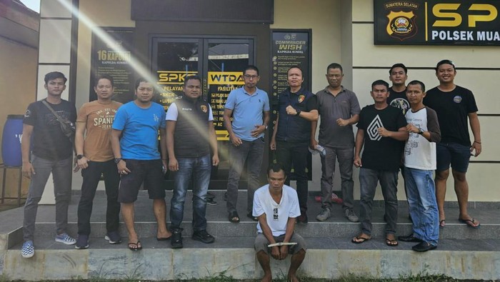 Hakiki (40) pelaku pembunuhan di Mura yang diamankan polisi