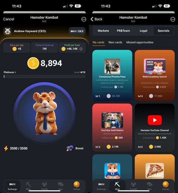 Heboh Game Hamster Kombat Viral di Telegram sudah 60 Juta User 4 Heboh Game Hamster Kombat Viral di Telegram sudah 60 Juta User