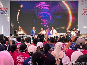 Kapolri-Jamintel-KSAD Nyanyi Bareng Hibur Peserta Kemala Run 2024