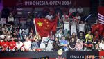 Potret Semangat Penonton Final Indonesia Open 2024