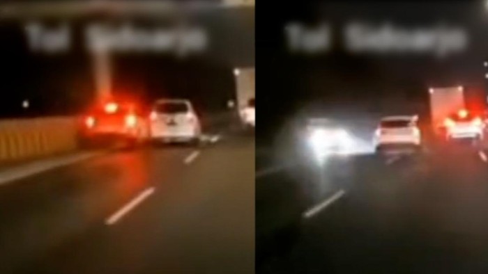 Viral sebuah kecelakaan mobil Toyota Avanza ditabrak sampai masuk parit di pinggir jalan tol.