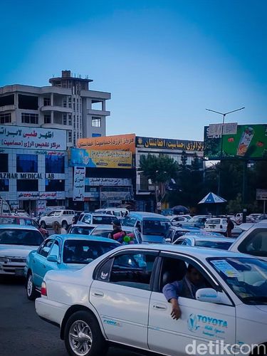 Suasana Kota Kabul, Afghanistan yang kini dipimpin Taliban