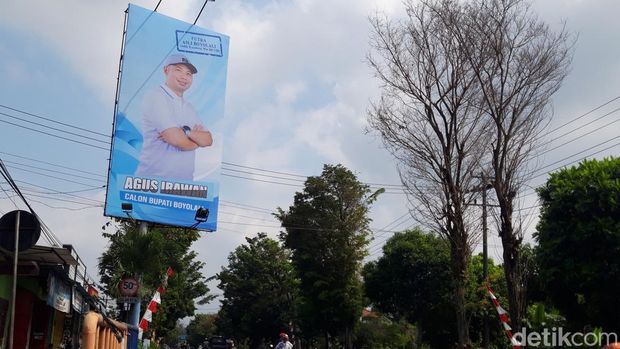 Baligo Agus Irawan terpasang disejumlah tempat di Boyolali.