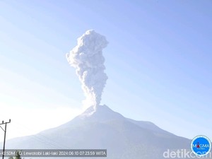 Gunung Lewotobi Laki-Laki Meletus Lagi, Waspada Banjir Lahar