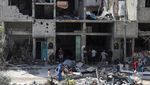 Hancur Lebur Kamp Pengungsi Nuseirat Dibombardir Israel