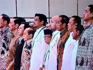 Jokowi Hadiri Acara HUT Ke-52 Hipmi, Ada Luhut hingga Bobby Nasution