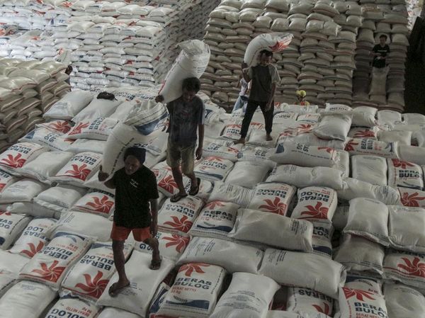 Penampakan Stok Beras Bulog buat Idul Adha