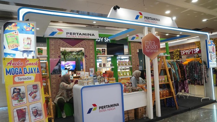 Pertamina ikut serta dalam pameran produk UMKM di Sumatera Bisnis.