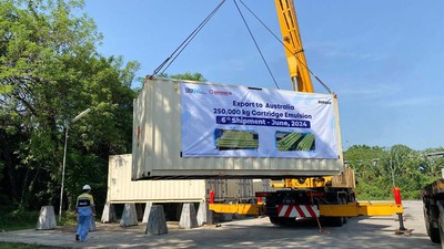RI Ekspor 250 Ton Bahan Peledak ke Australia
