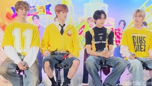 Di sesi konferensi pers RIIZE berbincang berbagai macam hal mulai dari debut di panggung SMTOWN sampai keinginan terpendam. (Foto: Atmi Ahsani Yusron/detikcom)