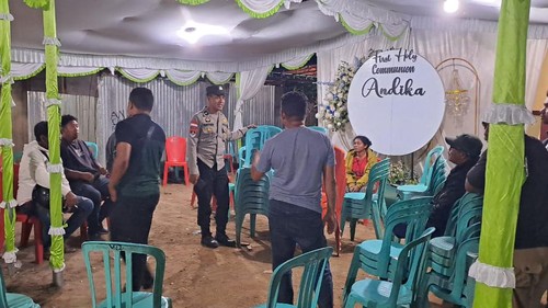 Tempat acara pesta yang menjadi lokasi keributan berujung pembunuhan, Minggu (9/6/2024) malam.