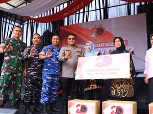 Alumni Bramastya 2003 TNI-Polri Reunian Gelar Baksos HUT Bhayangkara