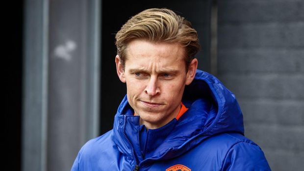 ZEIST - Footballer Frenkie de Jong during a media moment prior to a training session on the KNVB Campus on June 2, 2024 in Zeist, the Netherlands. The Dutch national team is preparing for the European Football Championship in Germany. ANP VINCENT JANNINK (Photo by ANP via Getty Images)