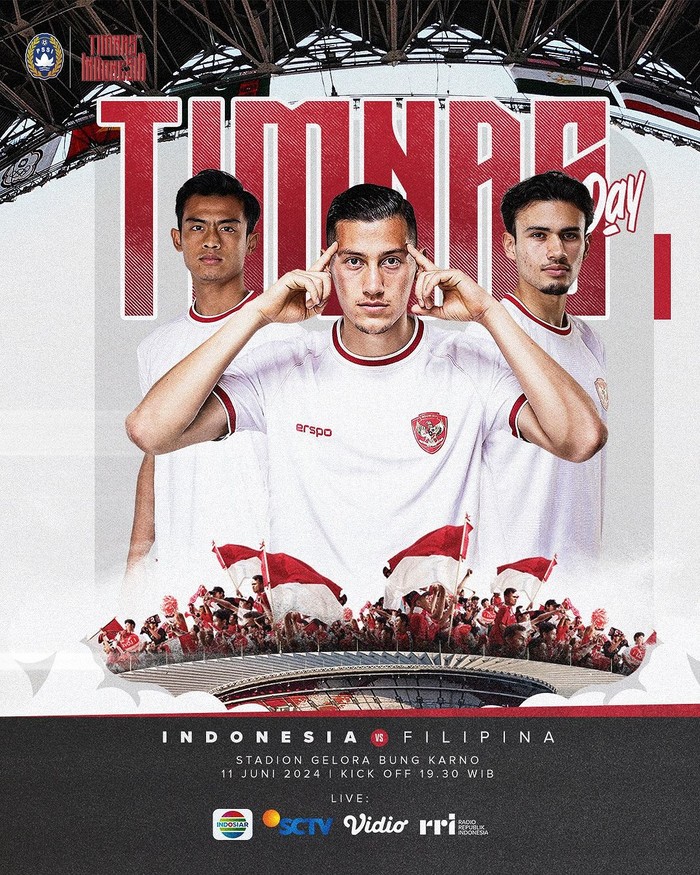 Jadwal Timnas Indonesia vs Filipina Kualifikasi Piala Dunia 2026