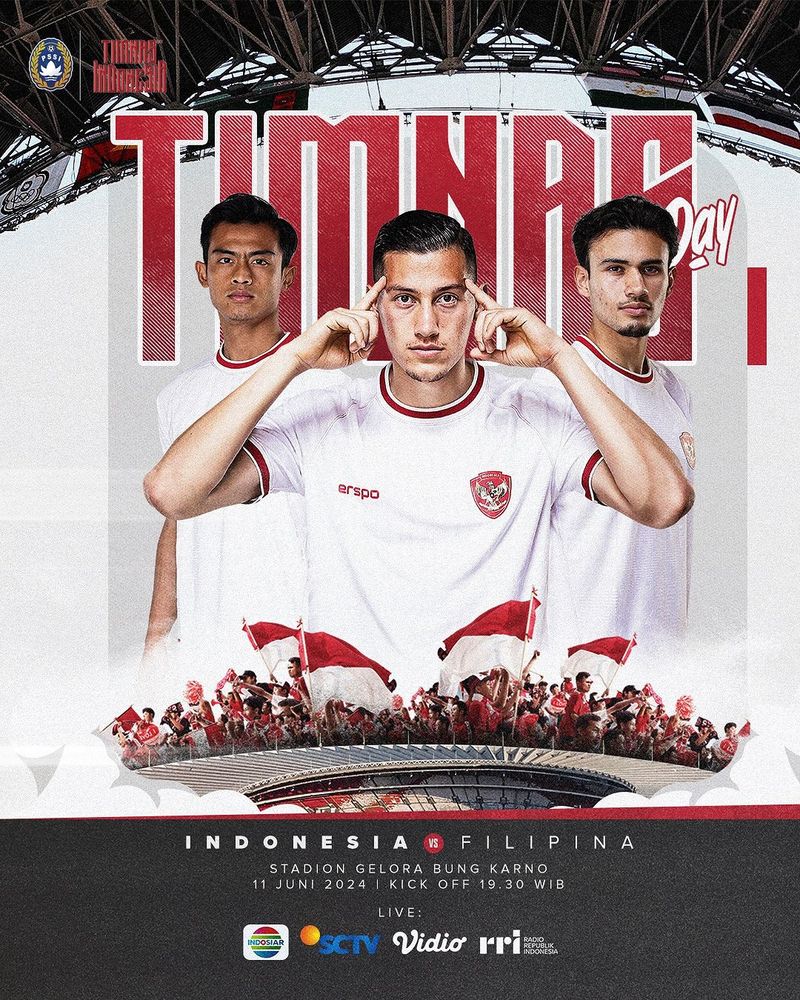 Jadwal Timnas Indonesia vs Filipina Kualifikasi Piala Dunia 2026