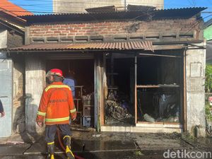 Rumah dan Laundry di Sidoarjo Terbakar, 2 Balita-Nenek Sempat Terjebak