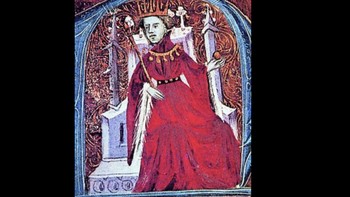 Martin dari Aragon : Martin dari Aragon memerintah banyak negeri dari tahun 1396 hingga kematiannya di 1410. Raja Aragon, Valencia, Sardinia, Korsika, dan Sisilia mungkin meninggal karena sejumlah masalah. Beberapa sumber menyebutkan wabah. Ada yang bilang gagal ginjal. Yang lain lagi mengklaim karena racun. Namun kisah paling terkenal tentang kematian Martin berkaitan dengan angsa. Setelah makan seekor angsa utuh, dia menderita gangguan pencernaan. Borra si badut datang menghibur para hadirin. Lelucon Borra tentang rusa di kebun anggur sangat lucu hingga sang raja mati karena tertawa. Foto: Wikipedia