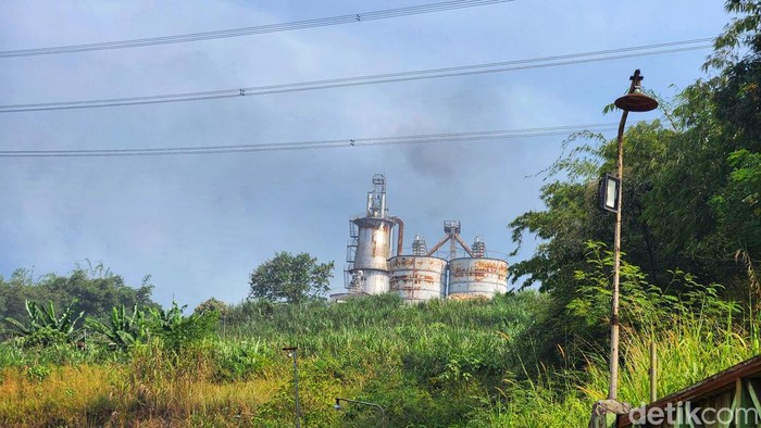 Pabrik tempat korban bekerja di wilayah Desa Padabeunghar, Jampang Tengah