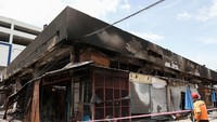 Begini kondisi pasar yang ludes terbakar.  