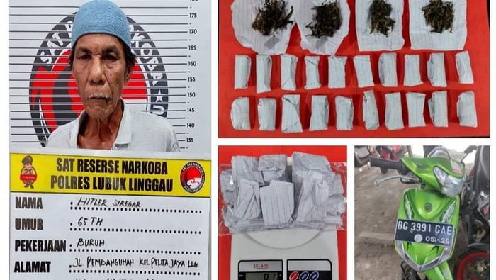 Pria asal Medan ditangkap polisi karena hendak mengedarkan ganja di Lubuklinggau
