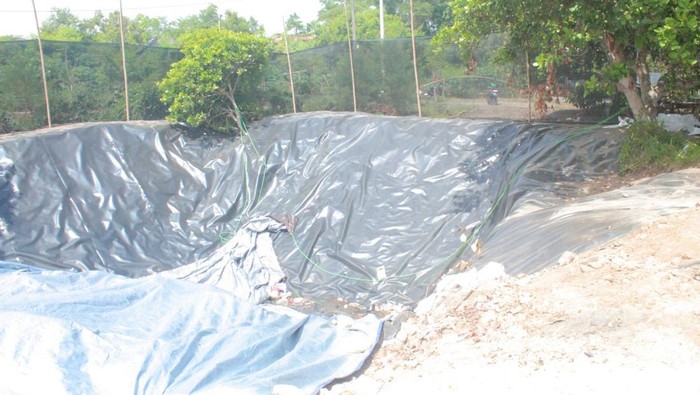 Suasana di tempat pembuangan sampah sementara (TPSS) Gadingsari, Sanden, Bantul, Selasa (11/6/2024).