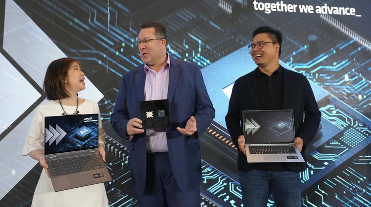 AMD mengumumkan jajaran prosesor AMD Ryzen™ AI mobile dan desktop untuk segmen enterprise dan consumer mulai dari konten creator, desainer, gamer, bahkan hingga pelajar sekalipun, yang memberikan produktivitas lebih optimal dengan pengalaman teknologi AI canggih serta konektivitas premium. AMD Ryzen™ PRO 8040 Series baru adalah prosesor x86 tercanggih yang dibuat untuk laptop bisnis dan workstation mobile. AMD juga menampilkan prosesor desktop AMD Ryzen™ PRO 8000 Series, prosesor desktop berkemampuan AI pertama untuk pengguna bisnis, yang dirancang untuk menghadirkan kinerja mutakhir dengan konsumsi daya rendah.