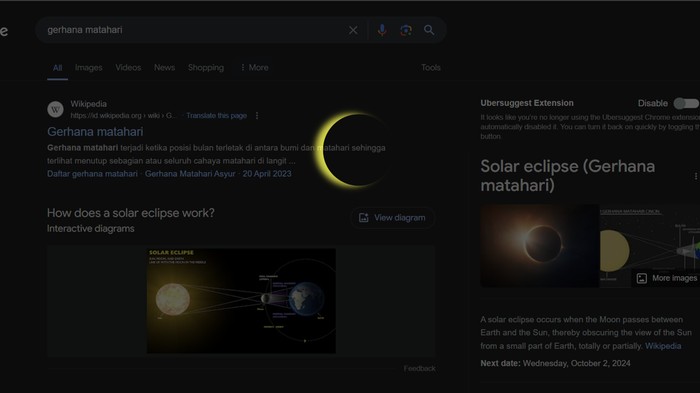 Animasi Google Doodle Gerhana Matahari