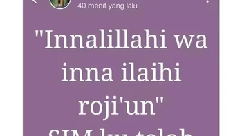 Innalillahi. Foto: X/txtdrstoryWA