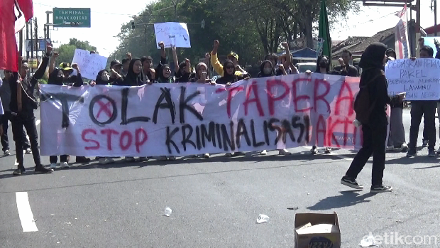 Demo tolak Tapera di Lumajang