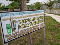 Buang Sampah Sembarangan di Taman Ini Akan Didenda Dua Ekor Kambing